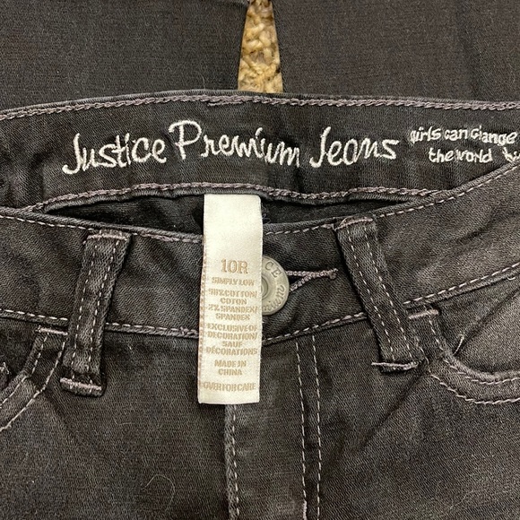 Justice Premium Jeans Girls Sz. 10R - Picture 4 of 4